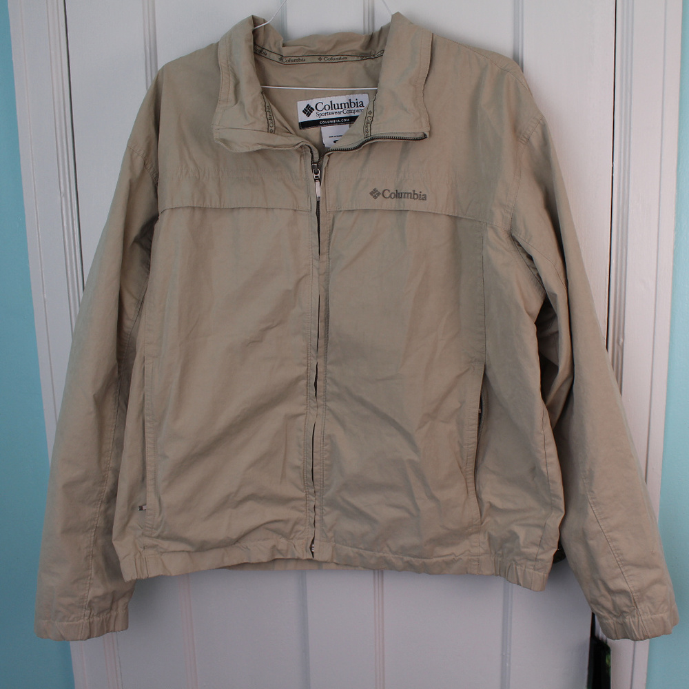 Columbia Men's XL Tan Lightweight Jacket